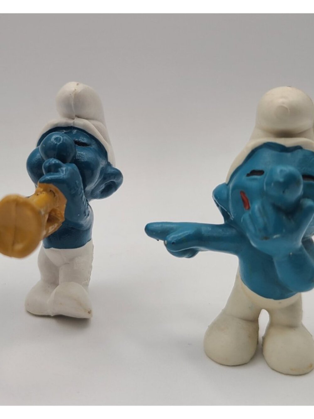 VTG Smurfs Band Figurines Lot – Guitar, Drums, Trumpet PVC Toys Pre US - Picture 2 of 8
